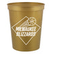 16 oz. Plastic Stadium Cup - Gold