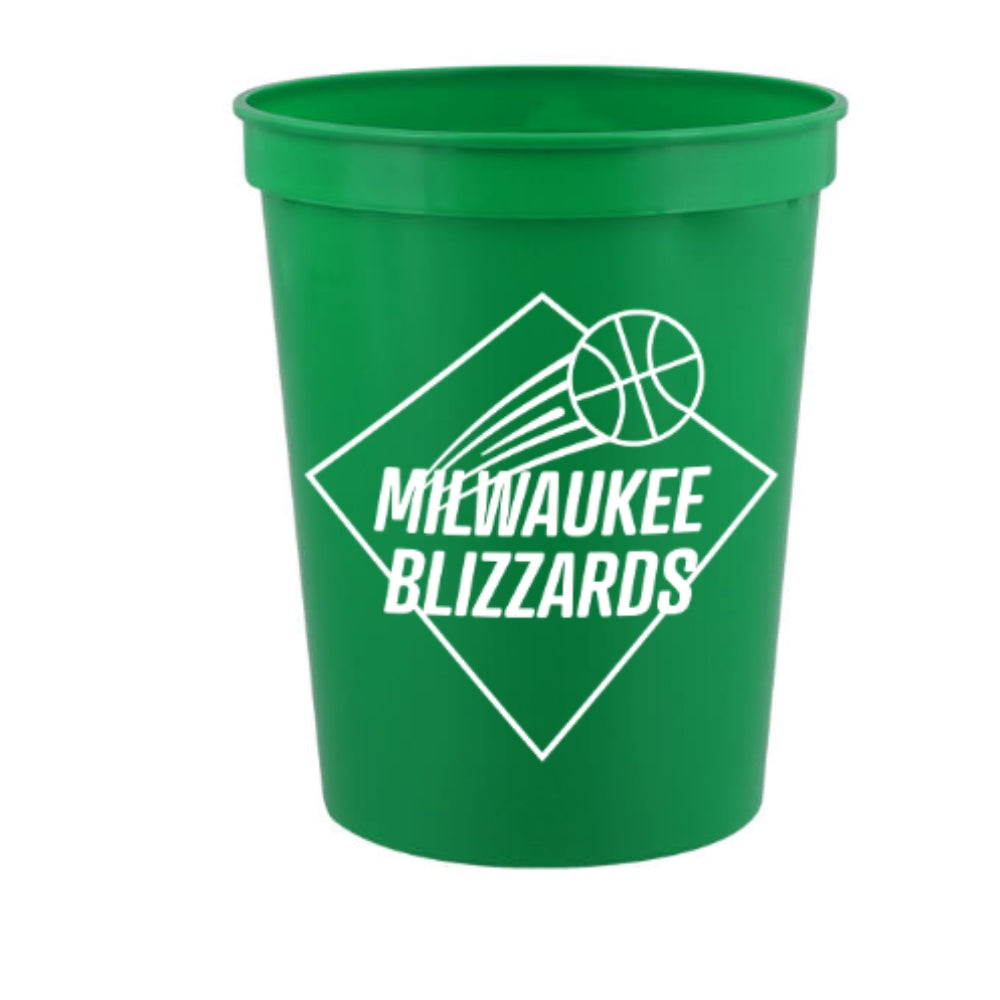 16 oz. Plastic Stadium Cup - Green