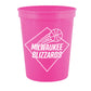 16 oz. Plastic Stadium Cup - Hot Pink