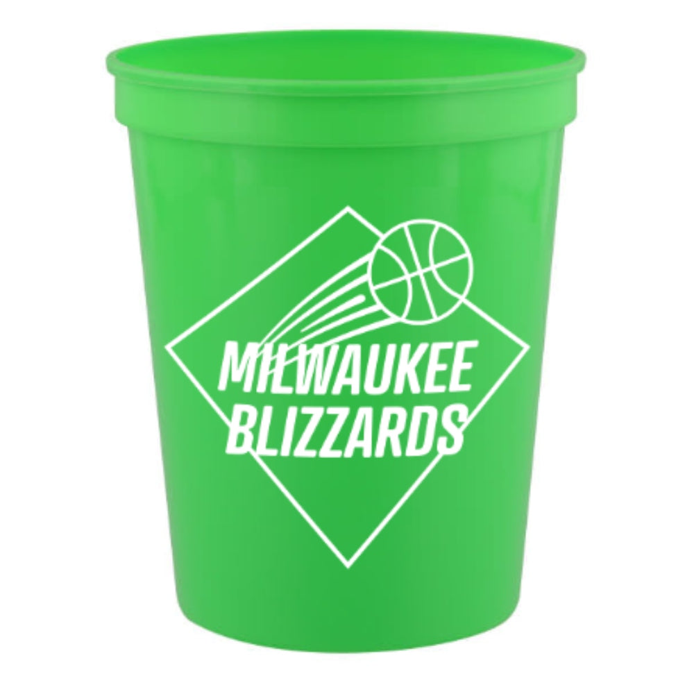 16 oz. Plastic Stadium Cup - Lime Green