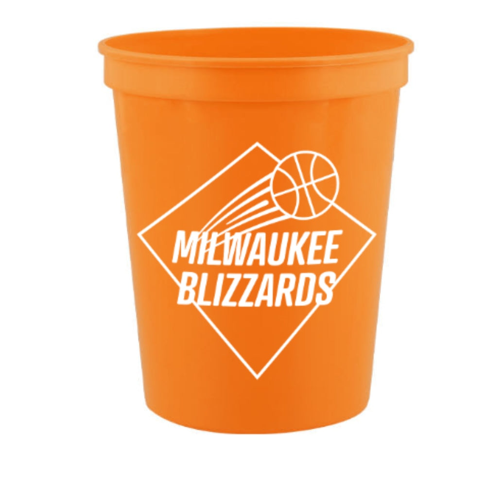 16 oz. Plastic Stadium Cup - Orange