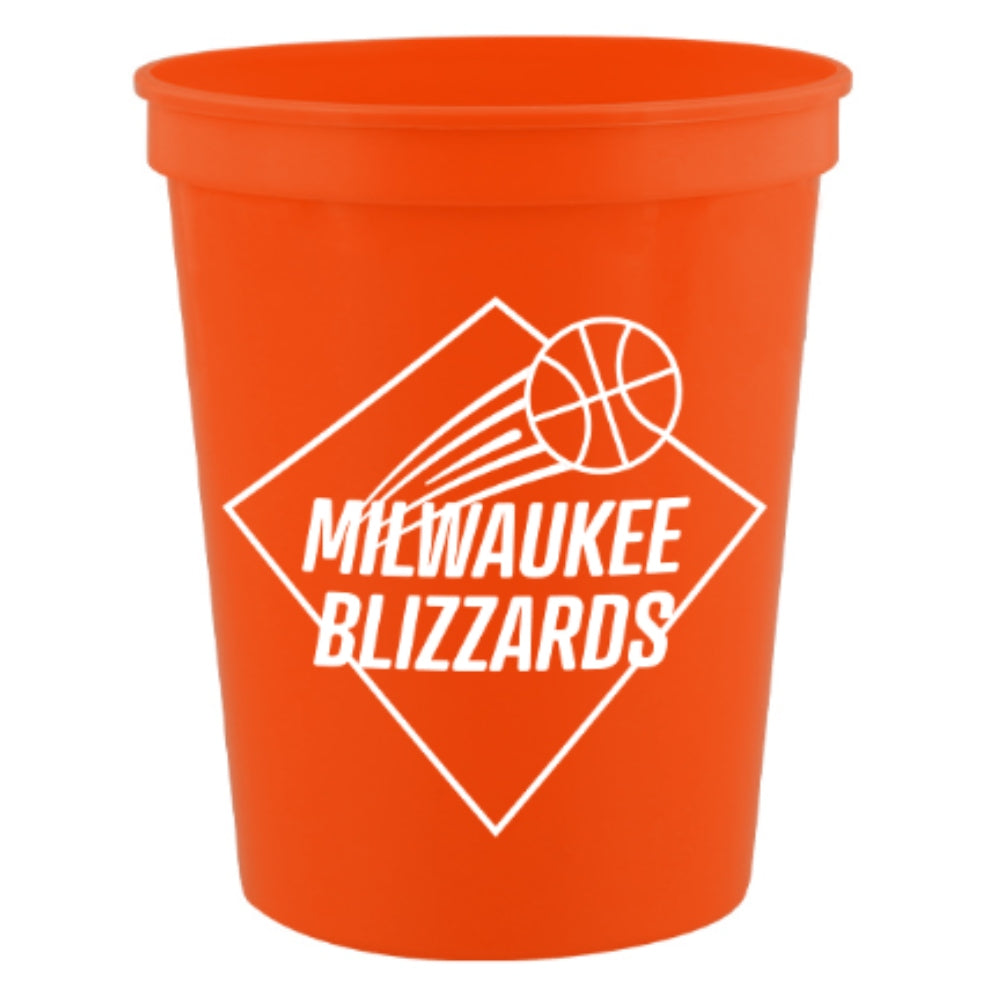 16 oz. Plastic Stadium Cup - Pumpkin