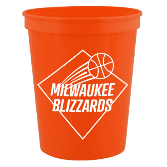 16 oz. Plastic Stadium Cup - Pumpkin