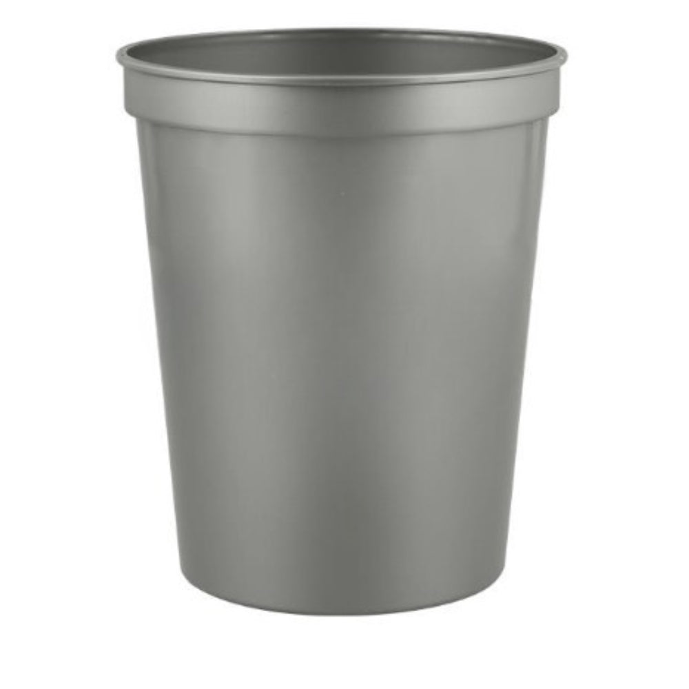 16 oz. Plastic Stadium Cup - Silver