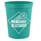 16 oz. Plastic Stadium Cup - Turquoise