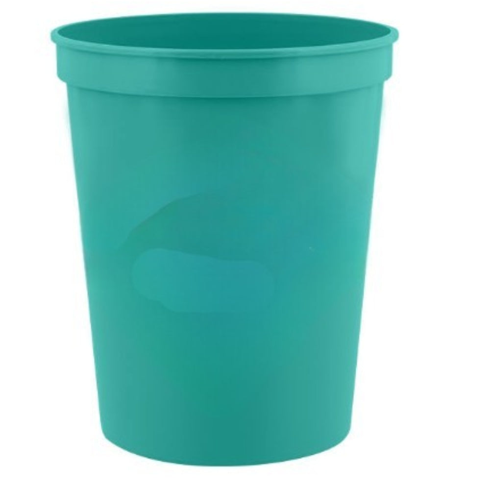 16 oz. Plastic Stadium Cup - Turquoise