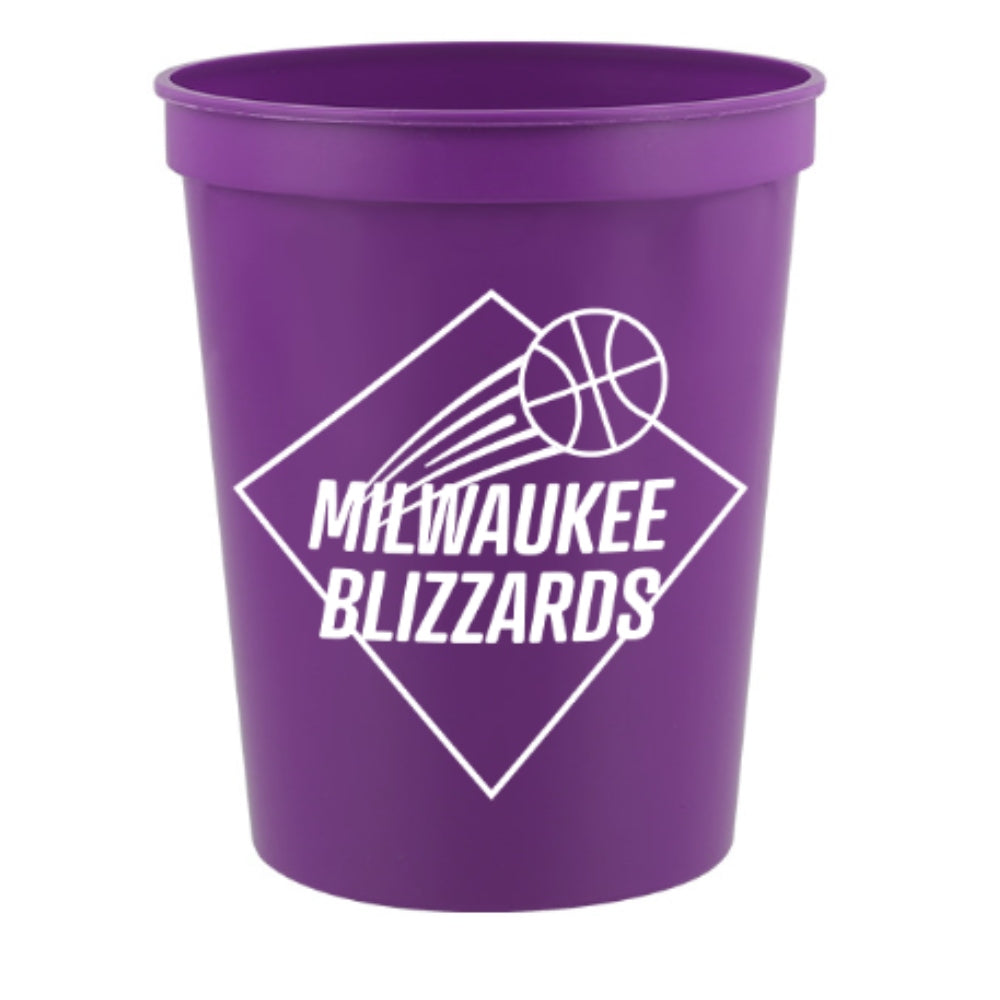 16 oz. Plastic Stadium Cup - Violet
