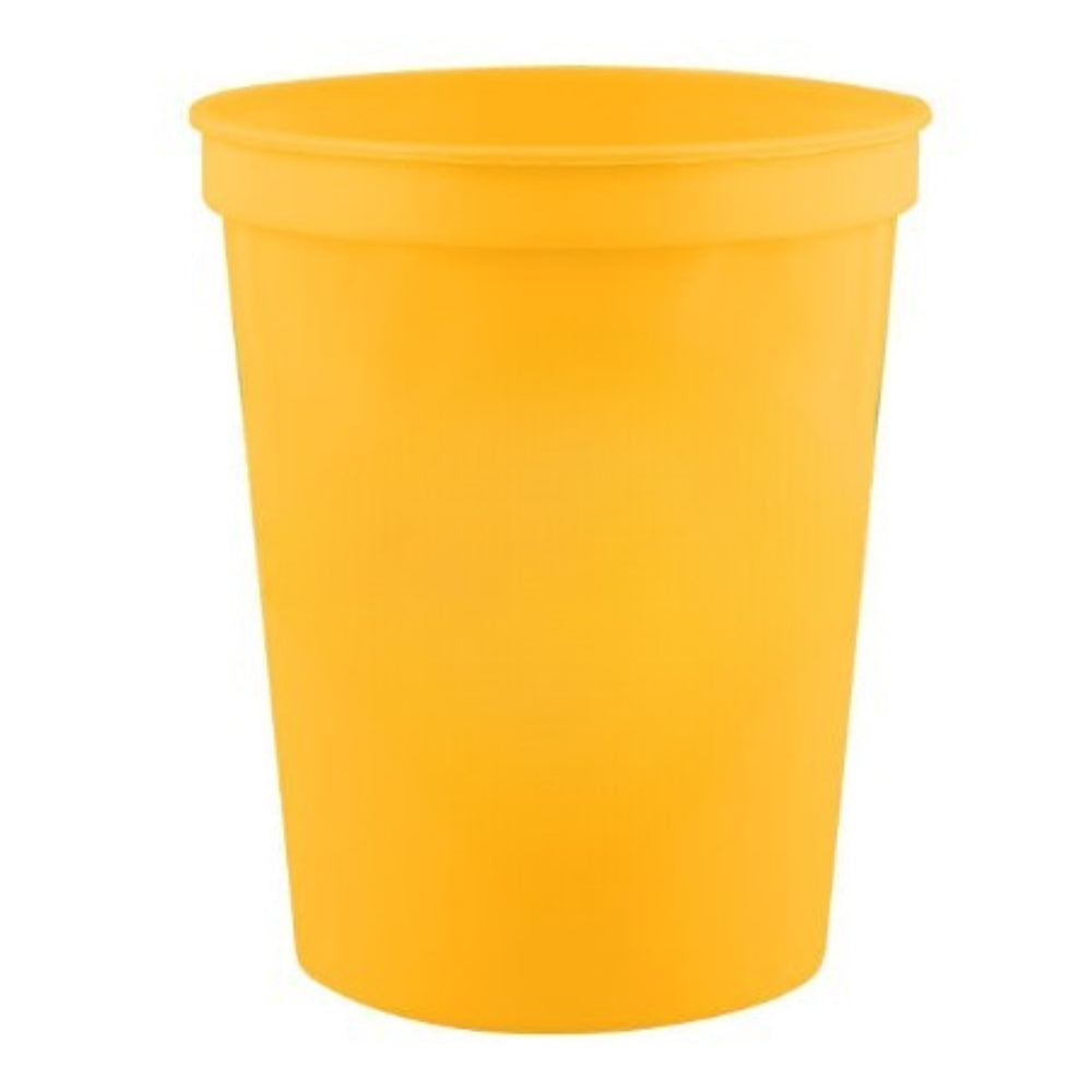 16 oz. Plastic Stadium Cup - Yellow