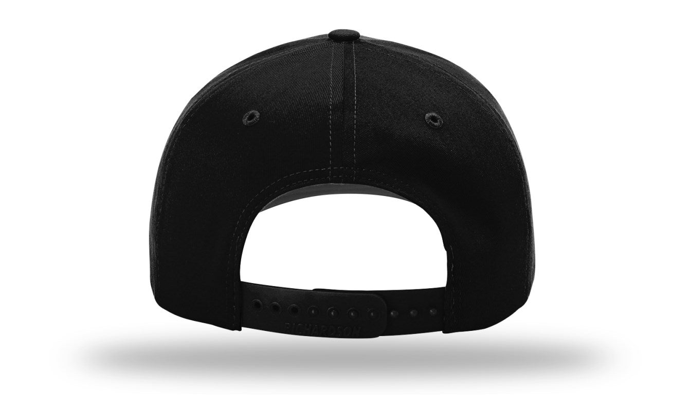 Richardson 212 - Pro Twill Snapback Cap - Black