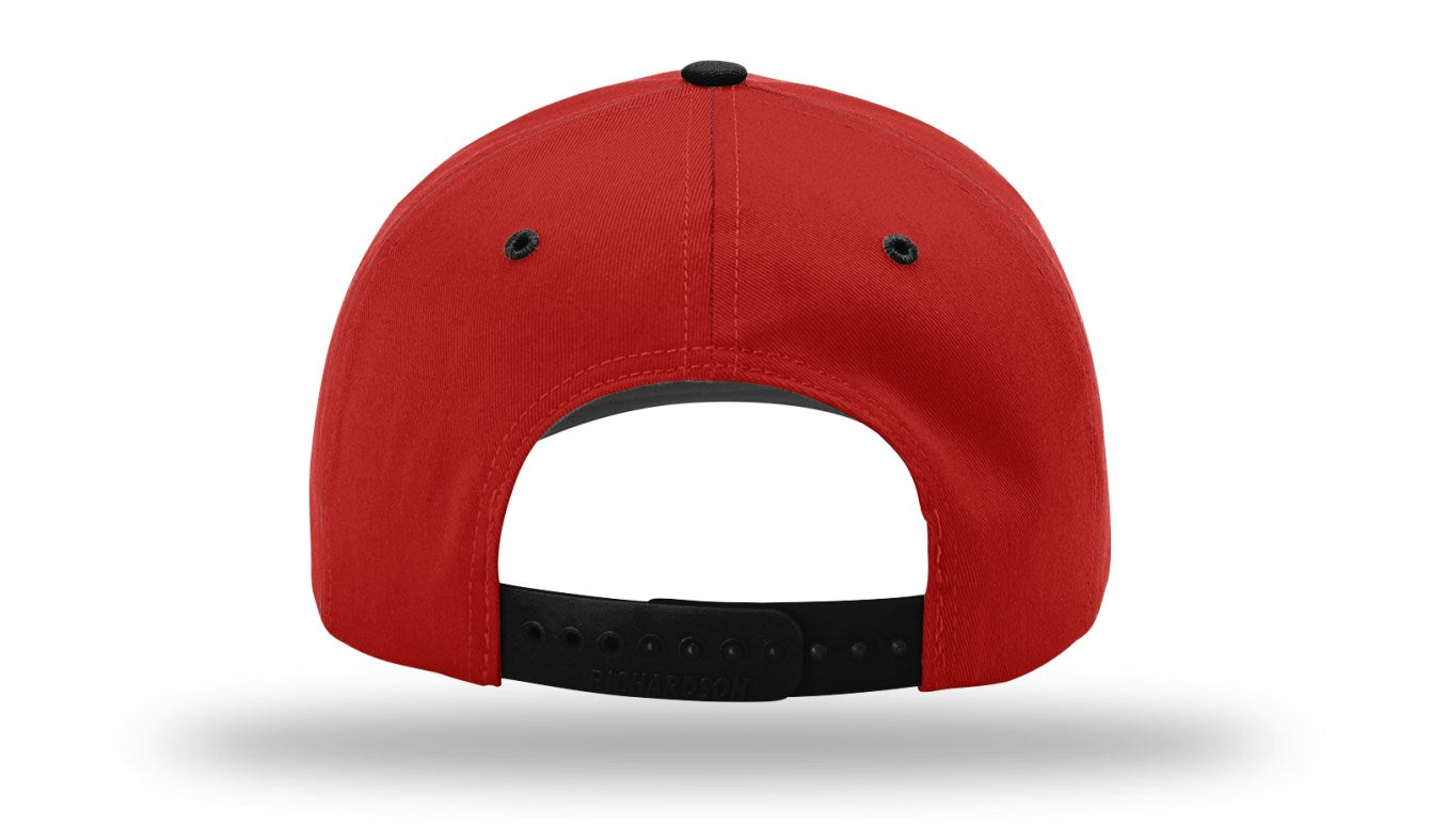 Richardson 212 - Pro Twill Snapback Cap - Red/Black