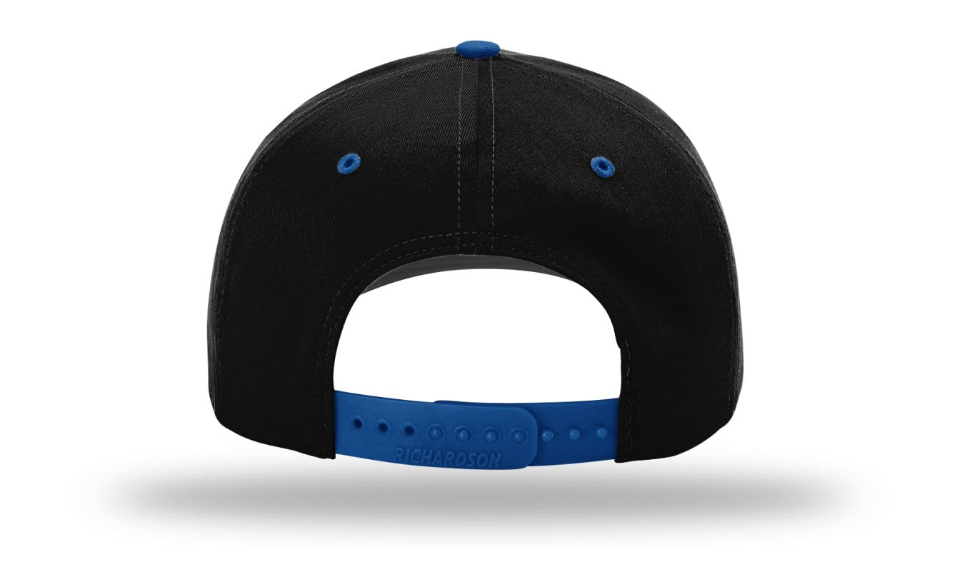 Richardson 212 - Pro Twill Snapback Cap - Black/Royal