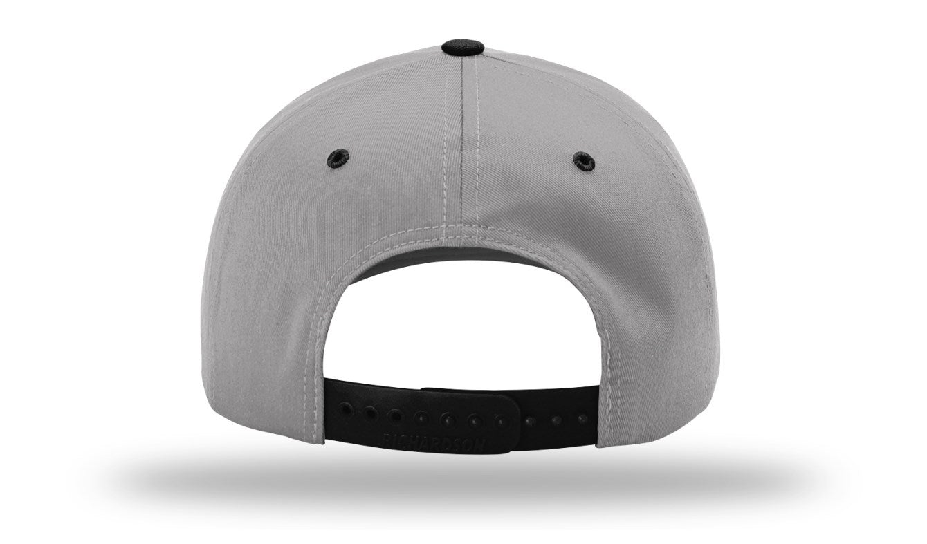 Richardson 212 - Pro Twill Snapback Cap - Grey/Black