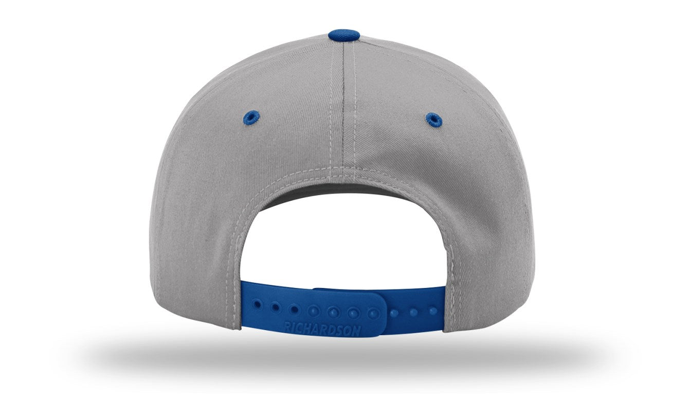 Richardson 212 - Pro Twill Snapback Cap - Grey/Royal