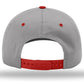 Richardson 212 - Pro Twill Snapback Cap - Grey/Red