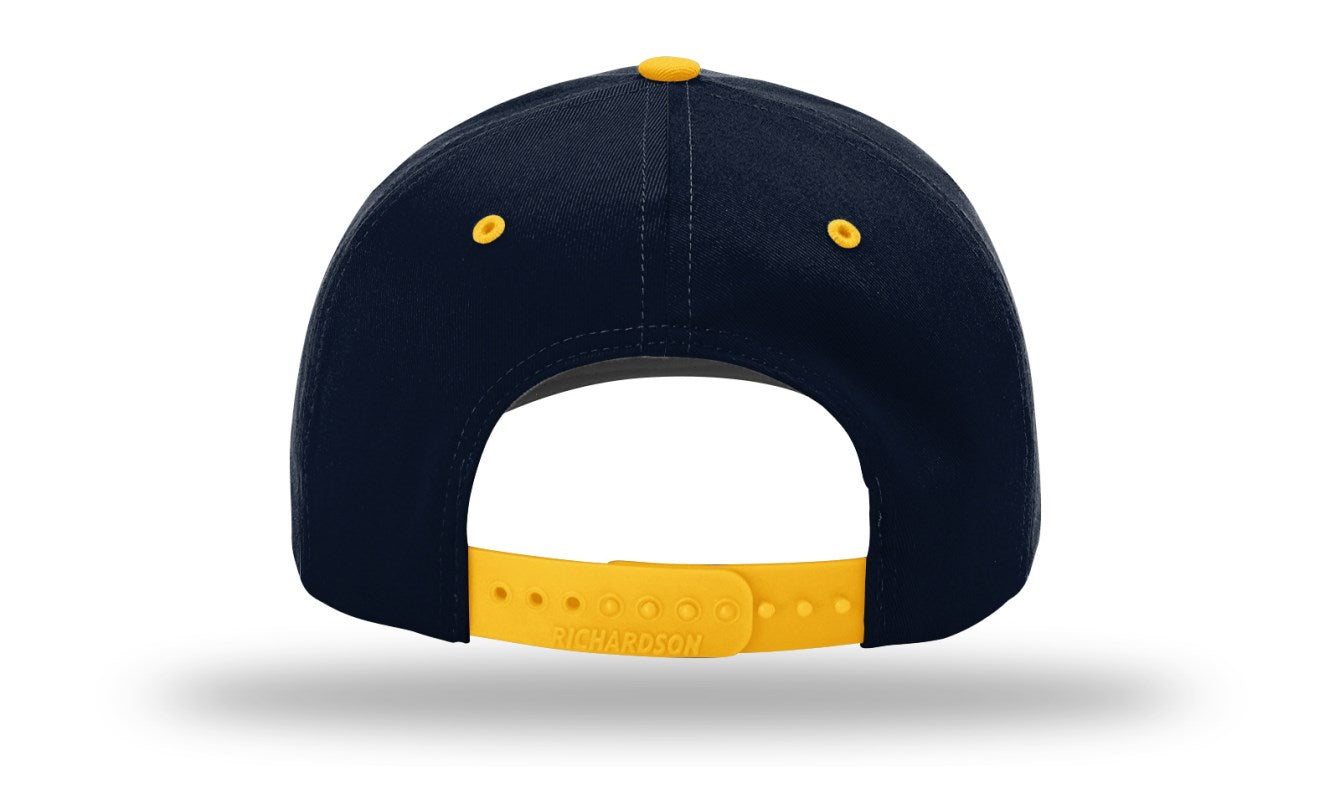 Richardson 212 - Pro Twill Snapback Cap - Navy/Gold