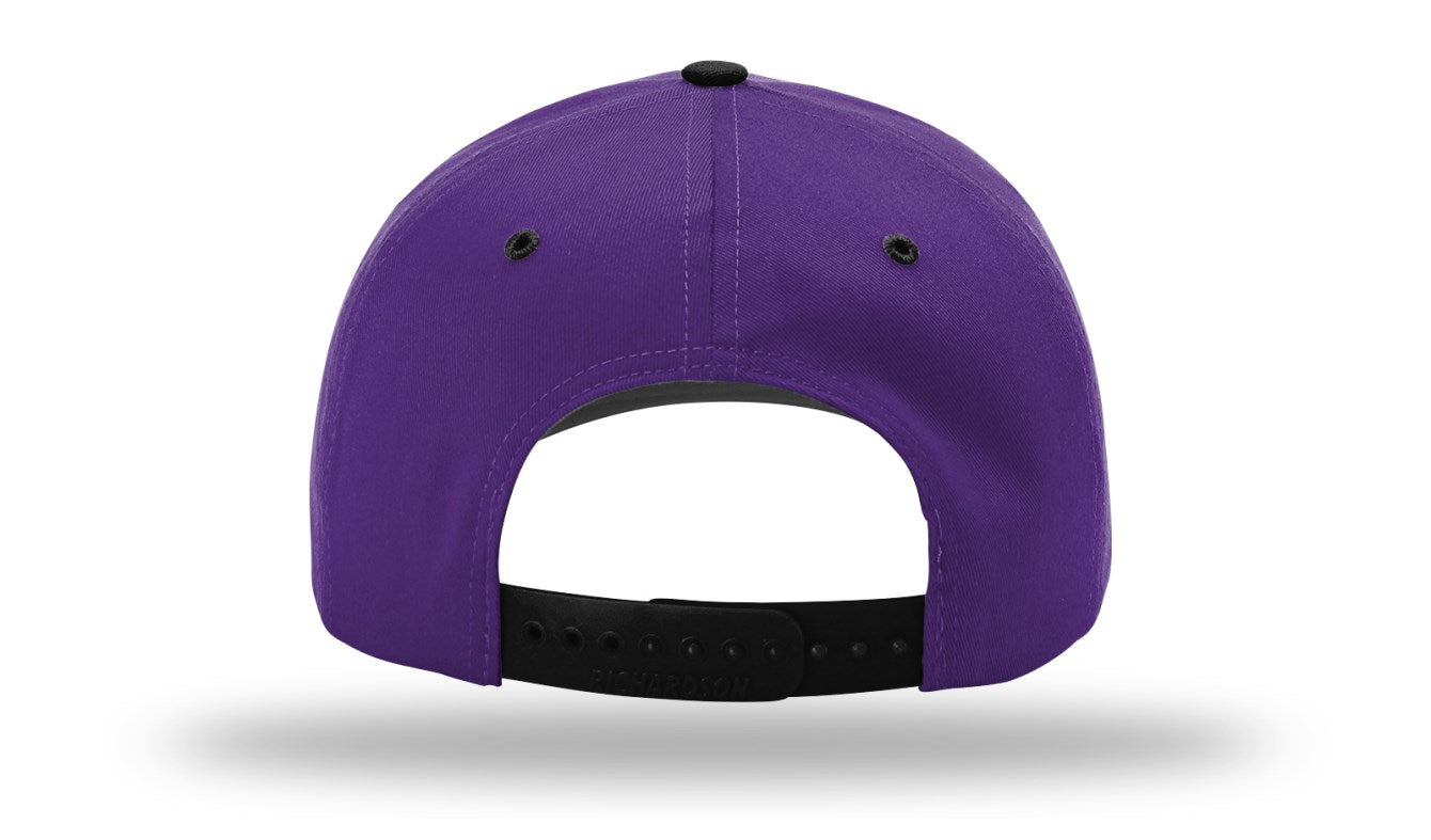 Richardson 212 - Pro Twill Snapback Cap - Purple/Black