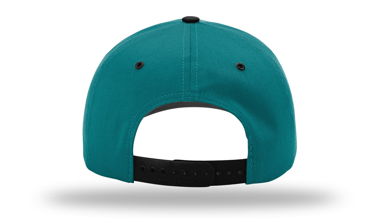 Richardson 212 - Pro Twill Snapback Cap - Blue Teal/Black