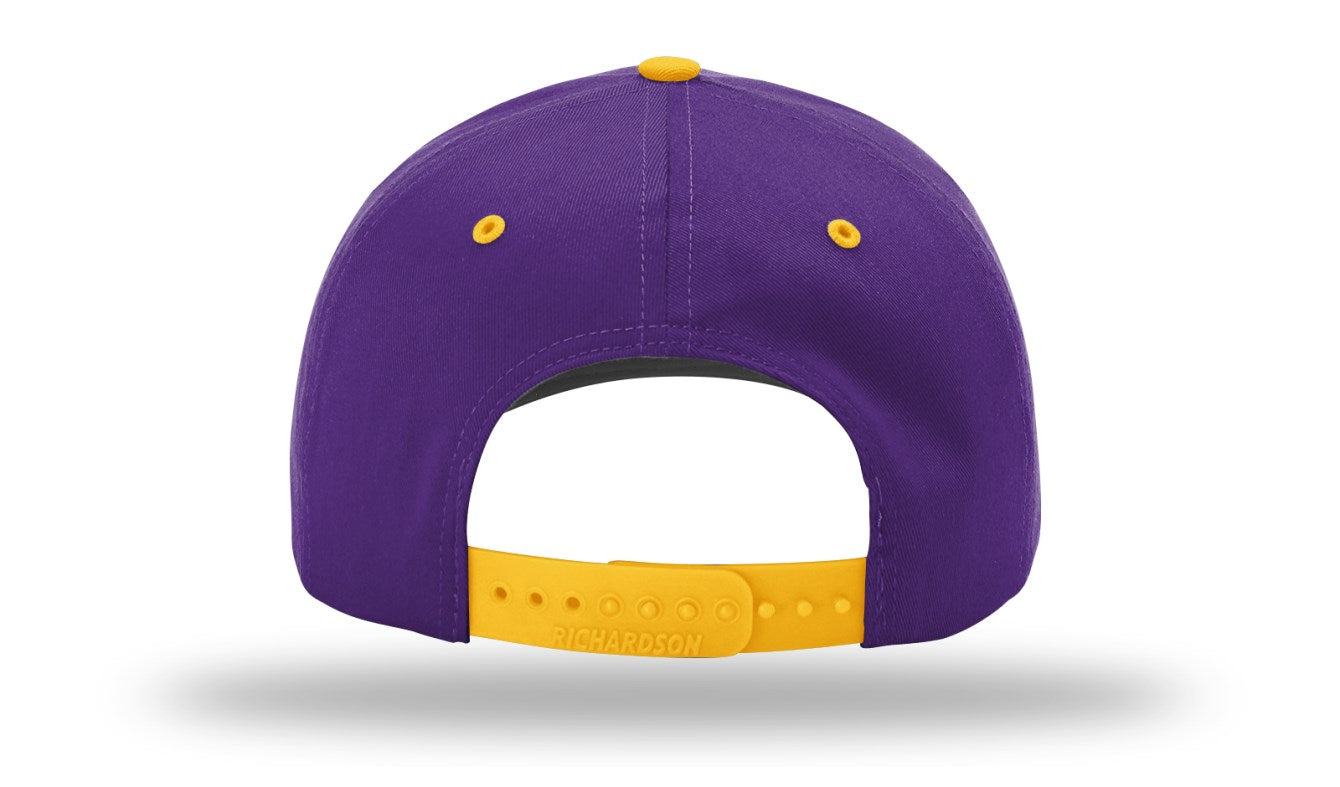 Richardson 212 - Pro Twill Snapback Cap - Purple/Gold
