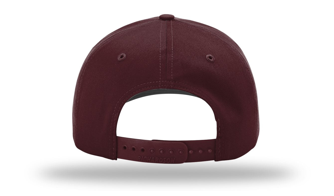Richardson 212 - Pro Twill Snapback Cap - Maroon