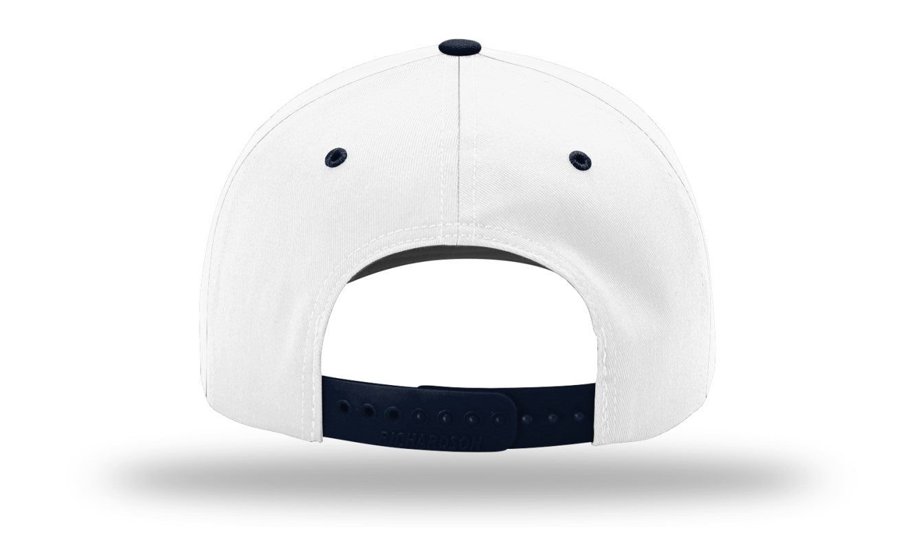 Richardson 212 - Pro Twill Snapback Cap - White/Navy