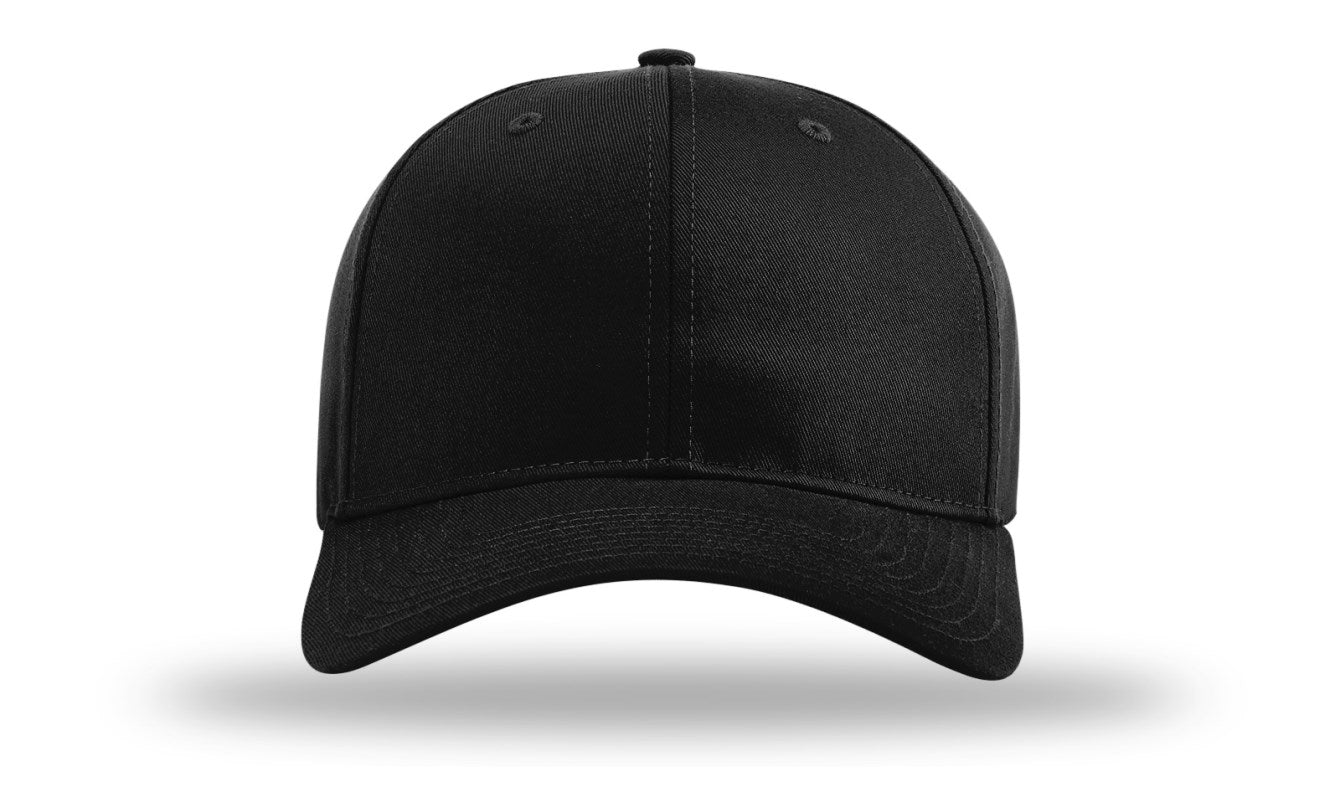 Richardson 212 - Pro Twill Snapback Cap - Black