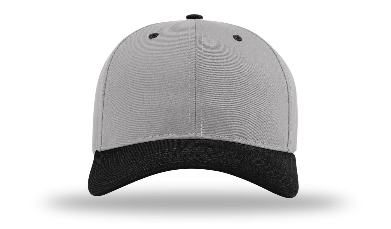 Richardson 212 - Pro Twill Snapback Cap - Grey/Black
