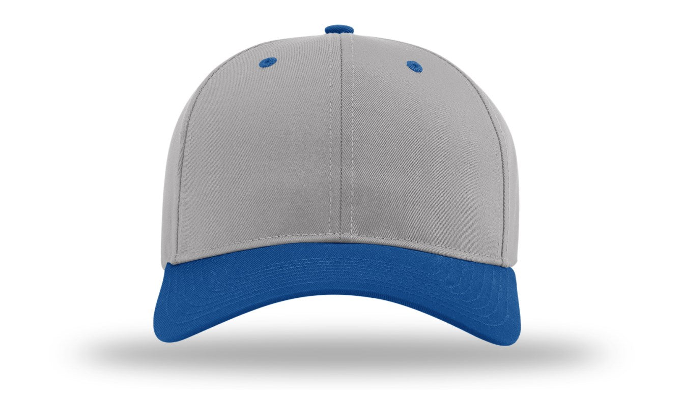 Richardson 212 - Pro Twill Snapback Cap - Grey/Royal
