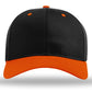 Richardson 212 - Pro Twill Snapback Cap - Black/Orange