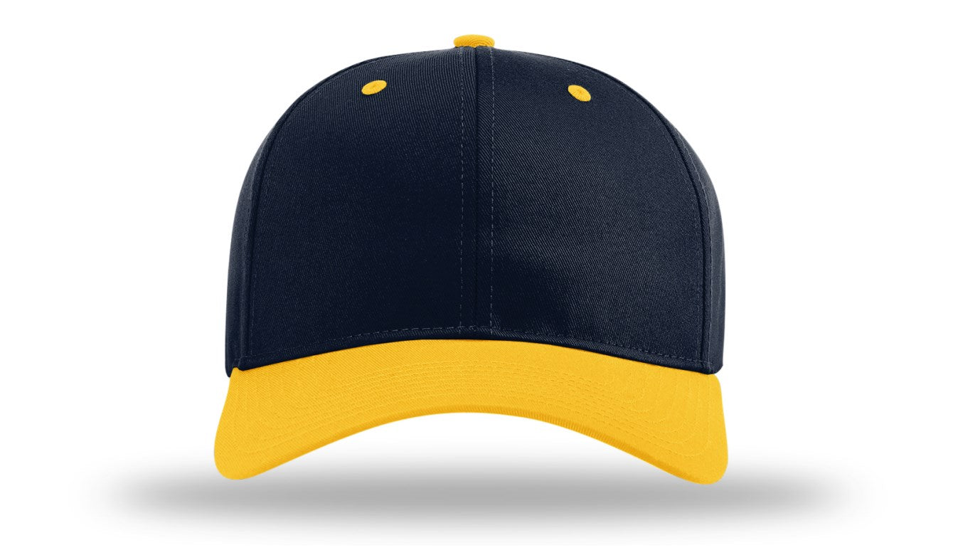 Richardson 212 - Pro Twill Snapback Cap - Navy/Gold