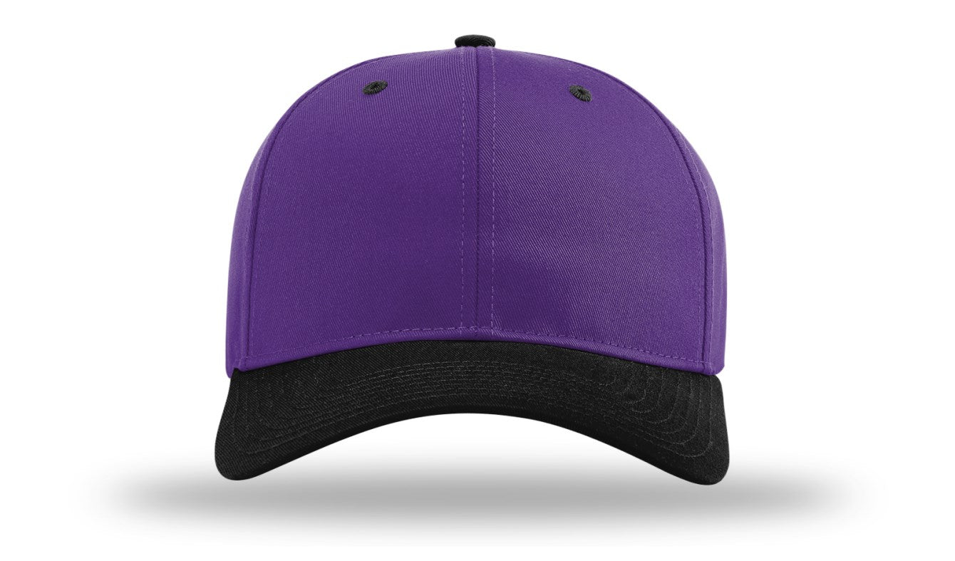 Richardson 212 - Pro Twill Snapback Cap - Purple/Black