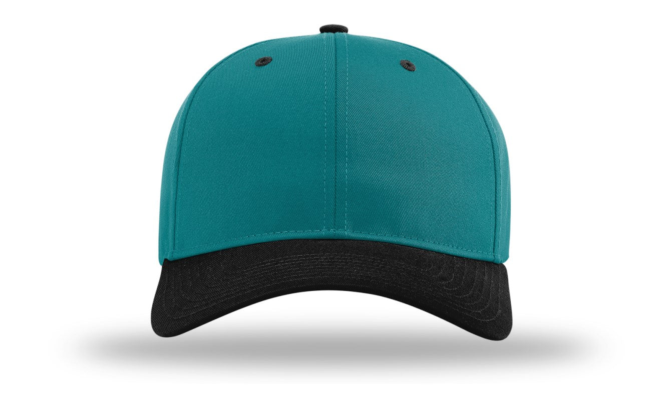 Richardson 212 - Pro Twill Snapback Cap - Blue Teal/Black