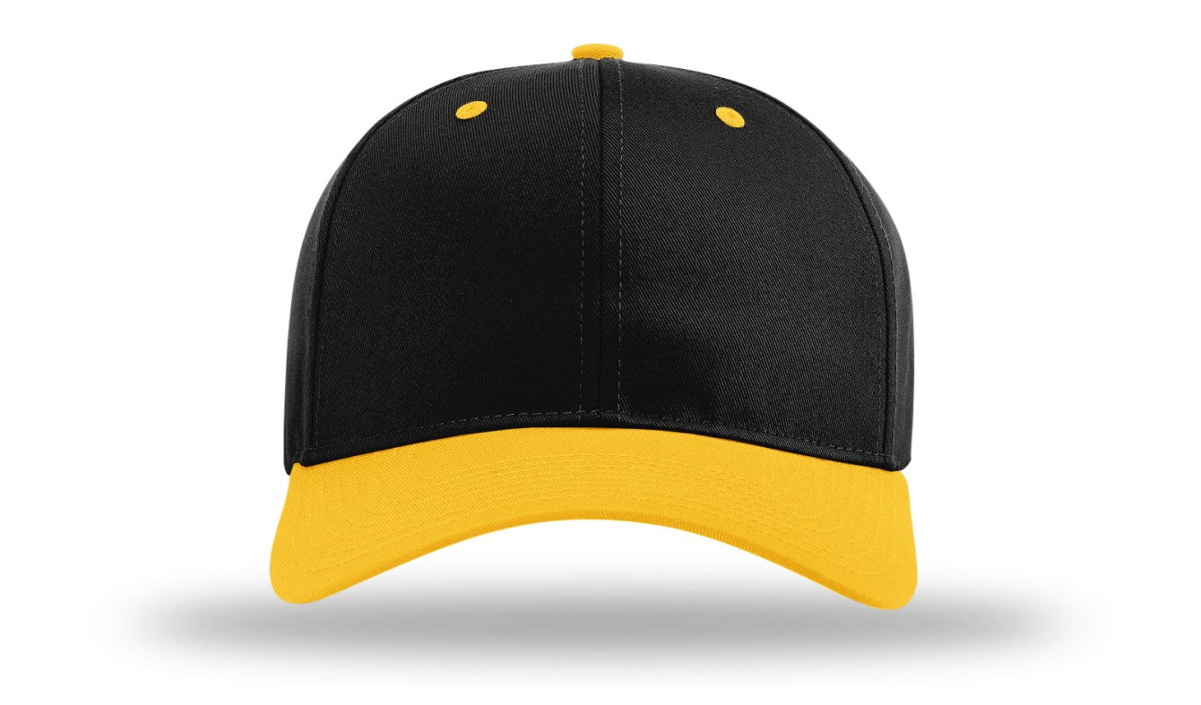 Richardson 212 - Pro Twill Snapback Cap - Black/Gold