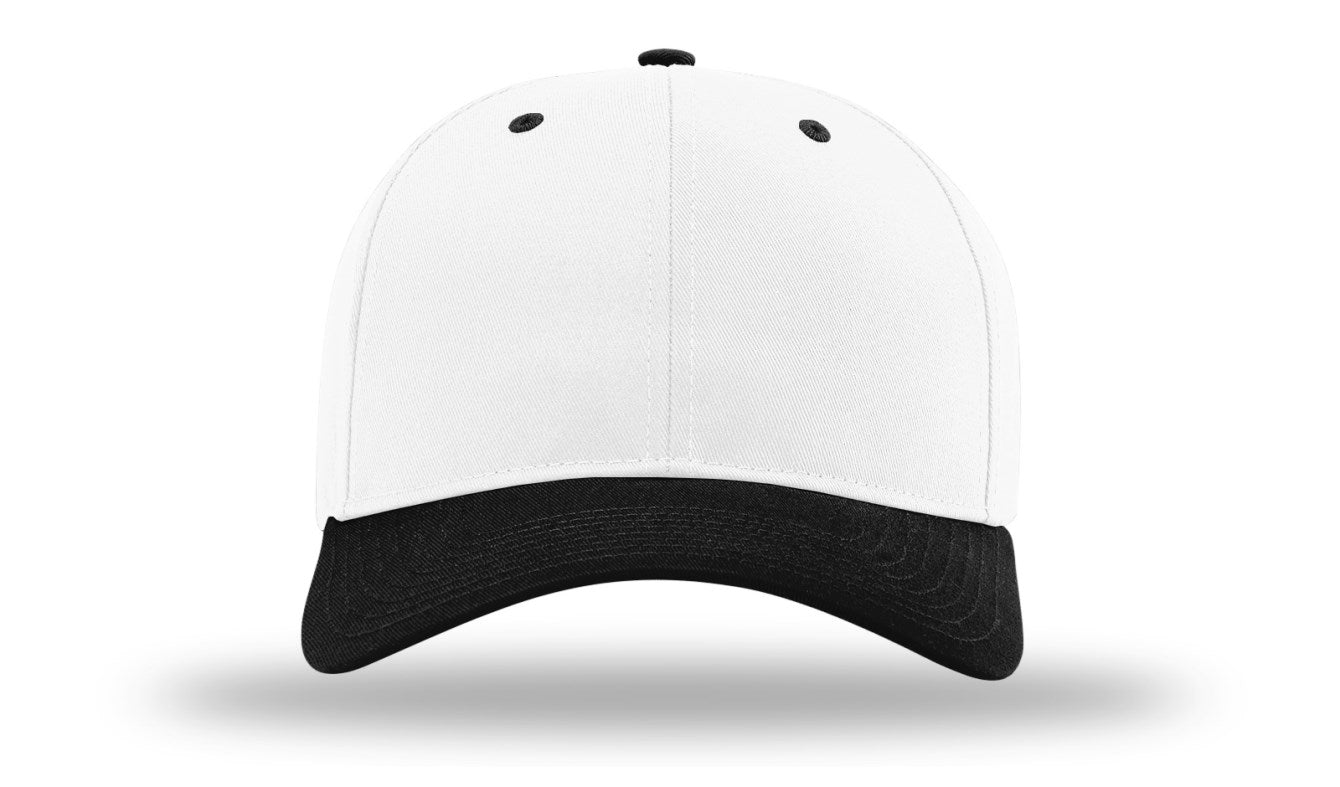 Richardson 212 - Pro Twill Snapback Cap - White/Black