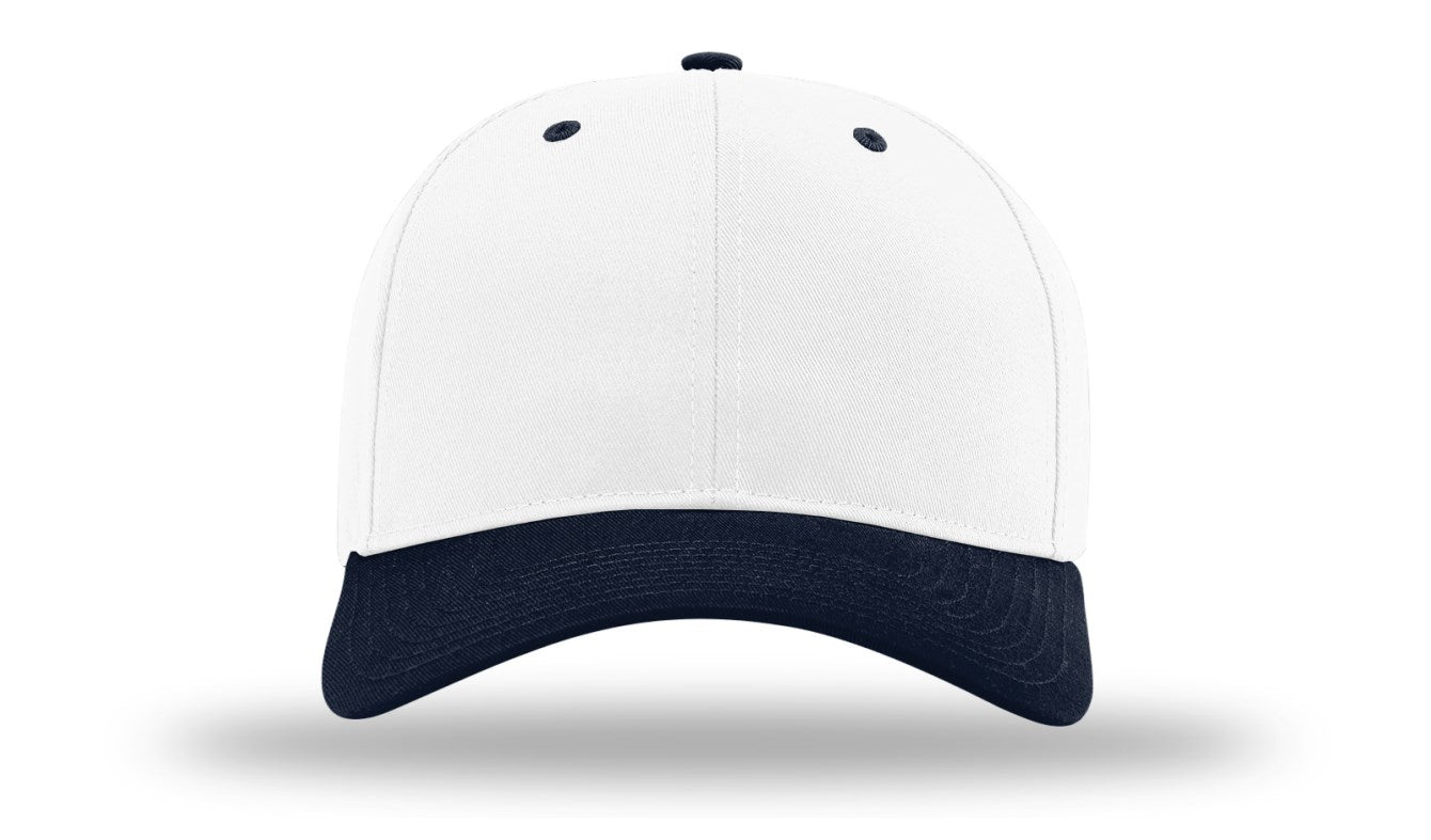 Richardson 212 - Pro Twill Snapback Cap - White/Navy