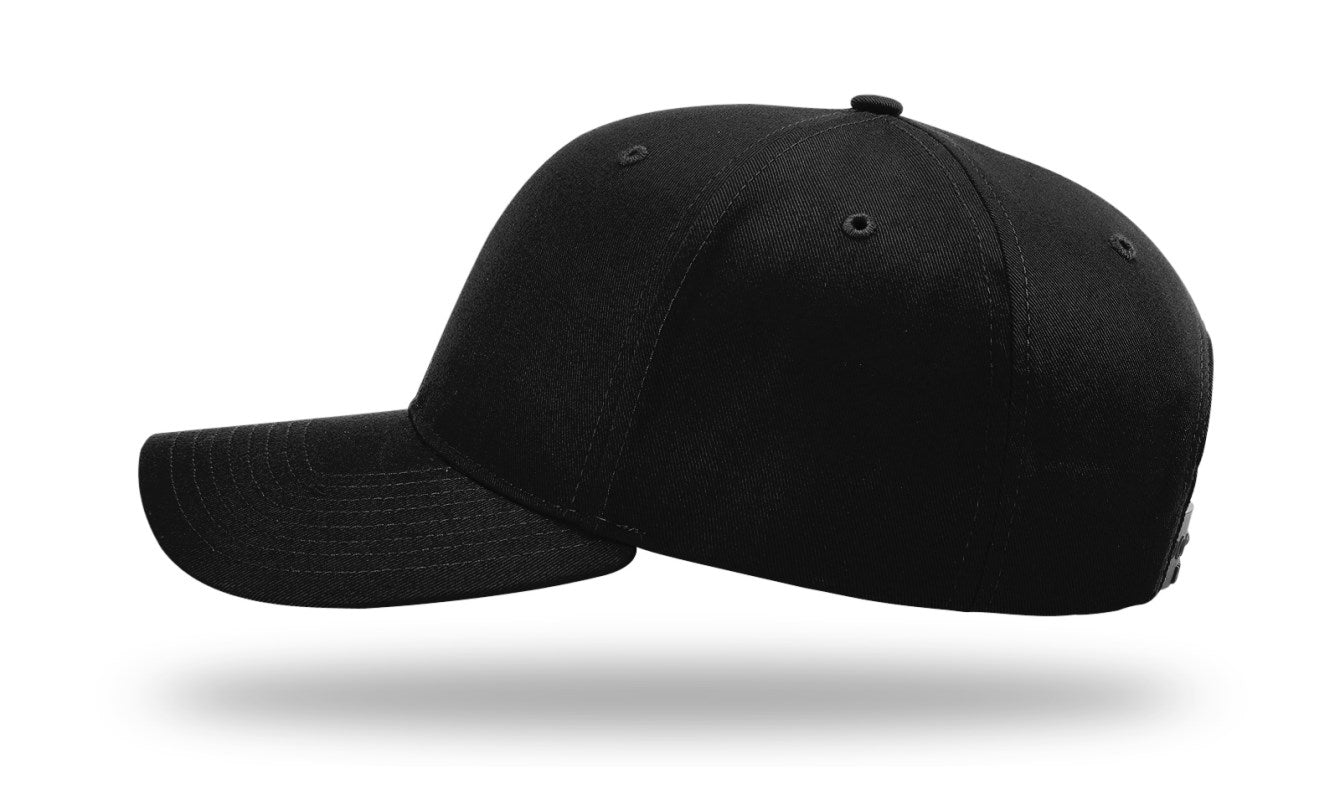 Richardson 212 - Pro Twill Snapback Cap - Black