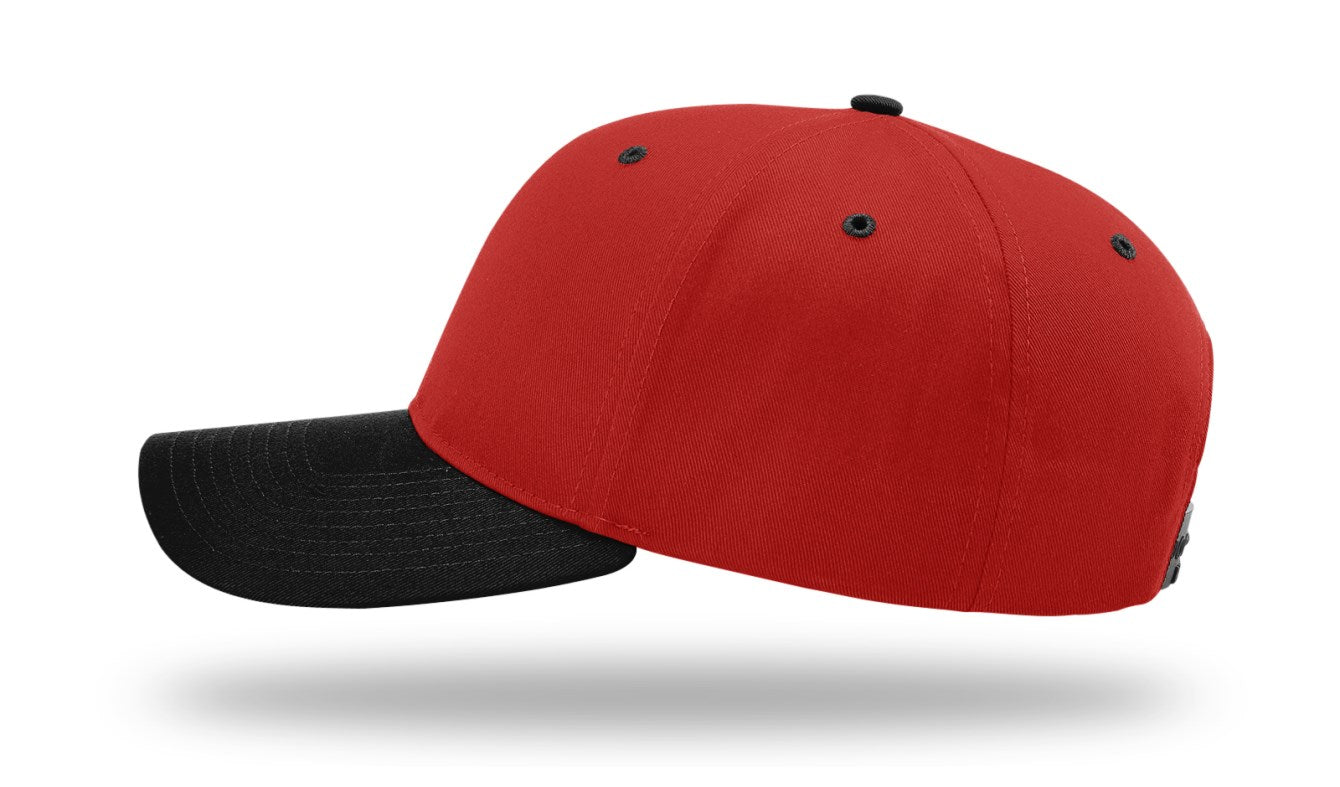 Richardson 212 - Pro Twill Snapback Cap - Red/Black