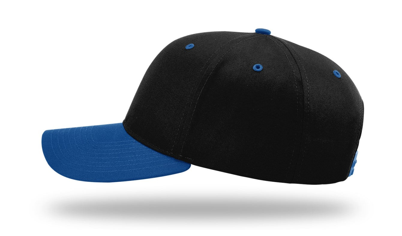 Richardson 212 - Pro Twill Snapback Cap - Black/Royal