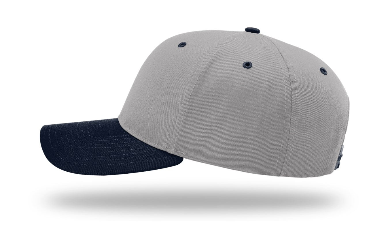 Richardson 212 - Pro Twill Snapback Cap - Grey/Navy
