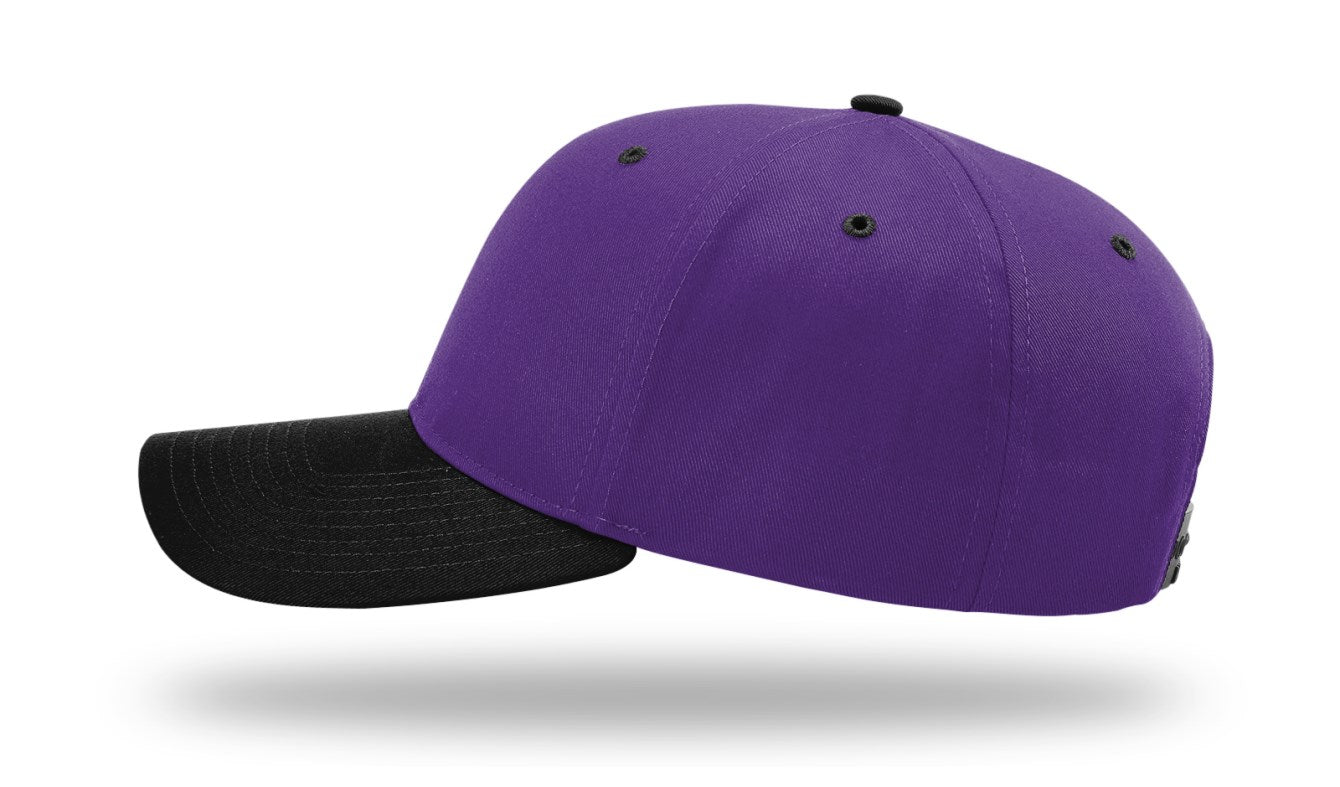 Richardson 212 - Pro Twill Snapback Cap - Black/Purple