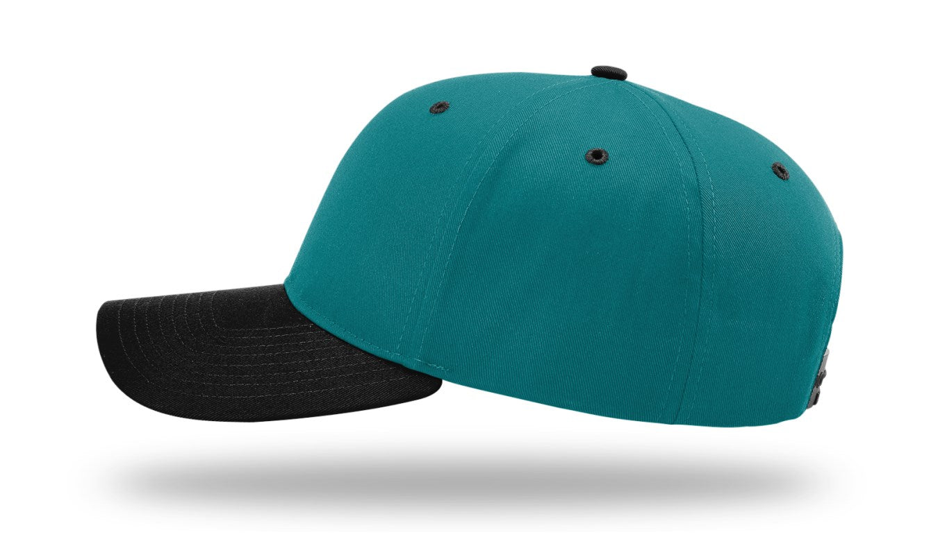 Richardson 212 - Pro Twill Snapback Cap - Blue Teal/Black