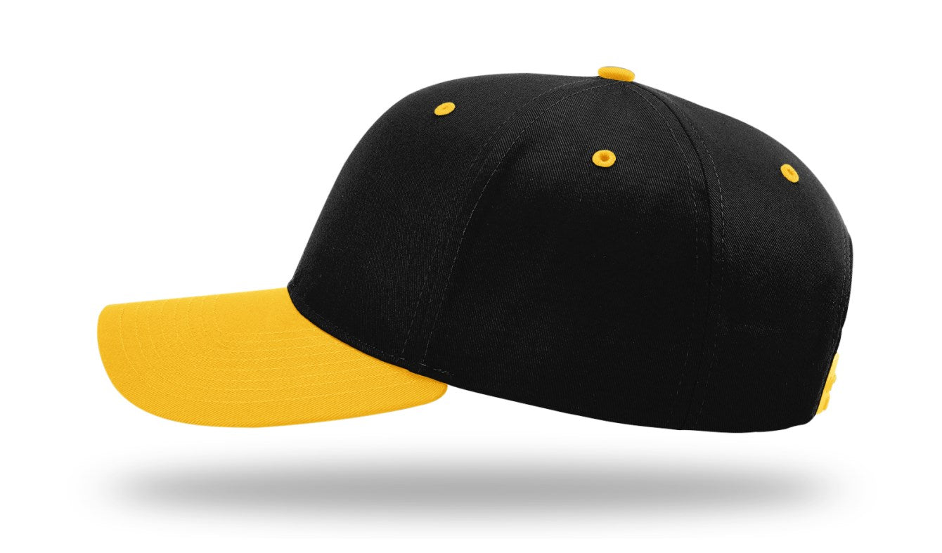 Richardson 212 - Pro Twill Snapback Cap - Black/Gold