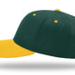 Richardson 212 - Pro Twill Snapback Cap - Dark Green/Gold
