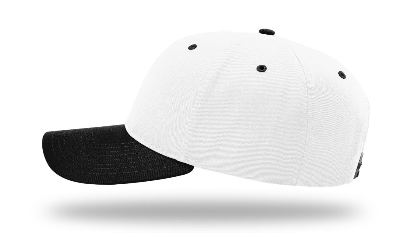 Richardson 212 - Pro Twill Snapback Cap - White/Black
