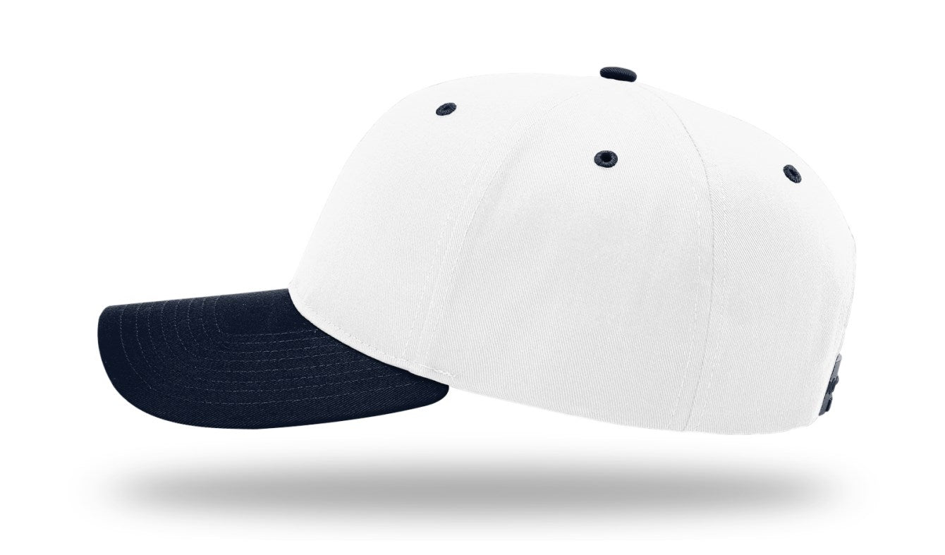 Richardson 212 - Pro Twill Snapback Cap - White/Navy