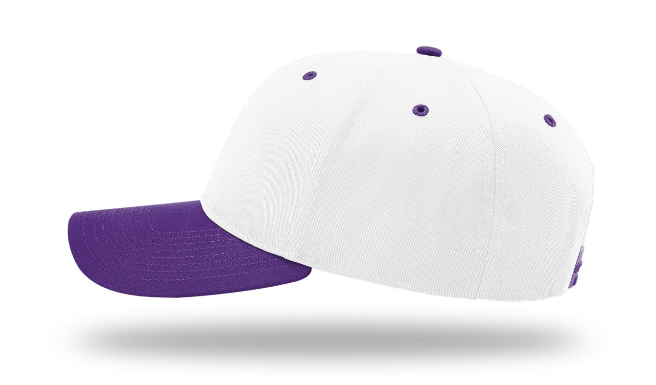 Richardson 212 - Pro Twill Snapback Cap - White/Purple