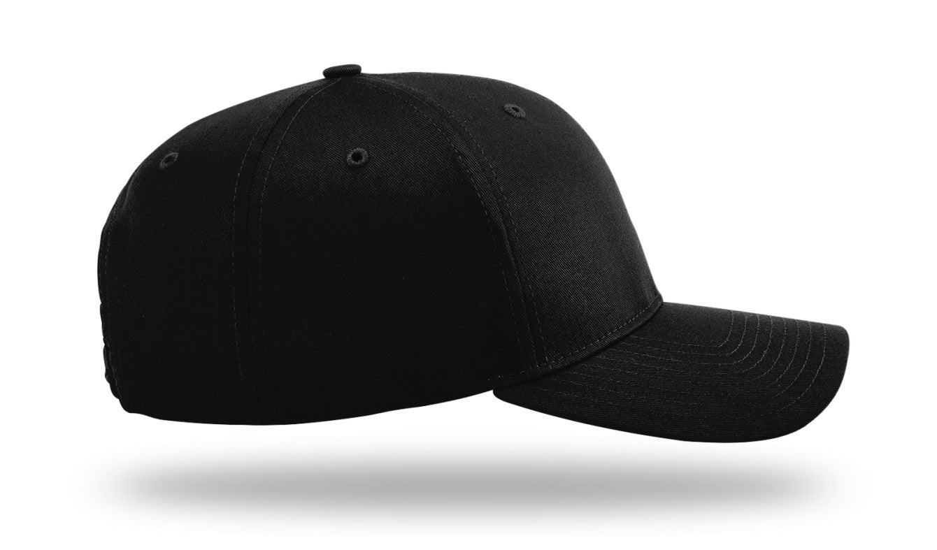 Richardson 212 - Pro Twill Snapback Cap - Black