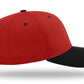 Richardson 212 - Pro Twill Snapback Cap - Red/Black