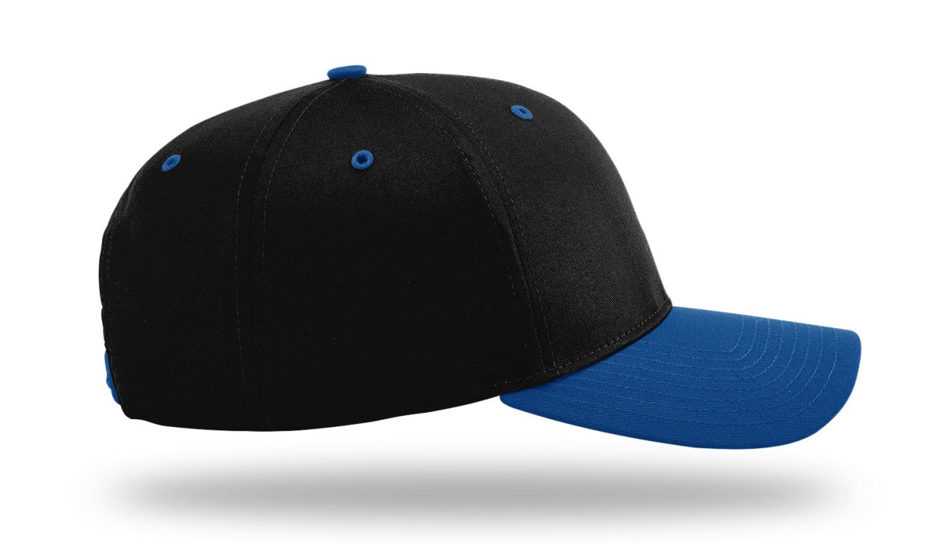 Richardson 212 - Pro Twill Snapback Cap - Black/Royal
