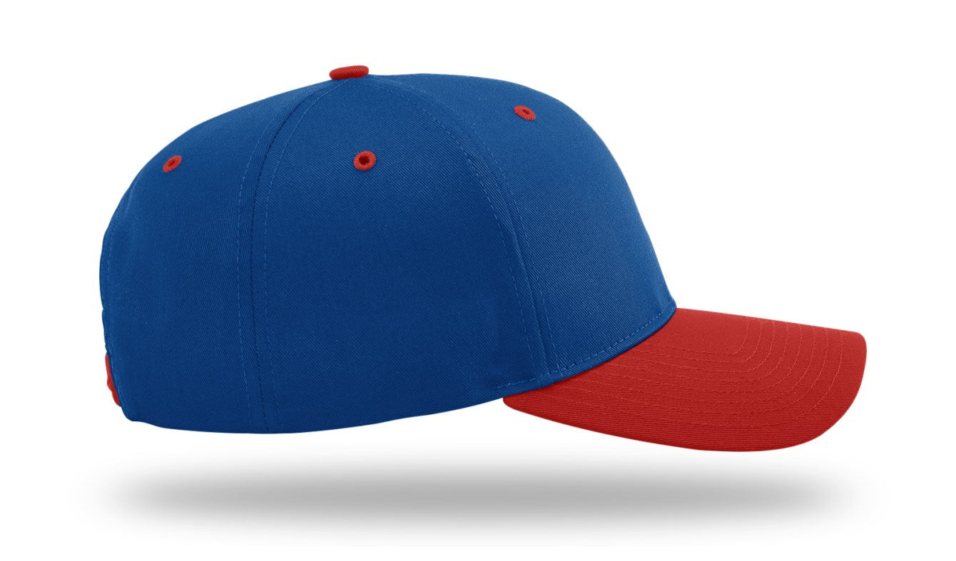 Richardson 212 - Pro Twill Snapback Cap - Royal/Red