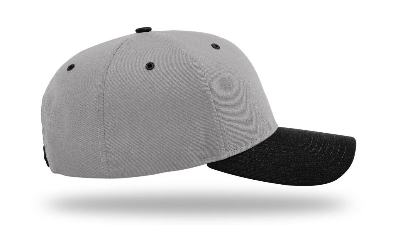 Richardson 212 - Pro Twill Snapback Cap - Grey/Black